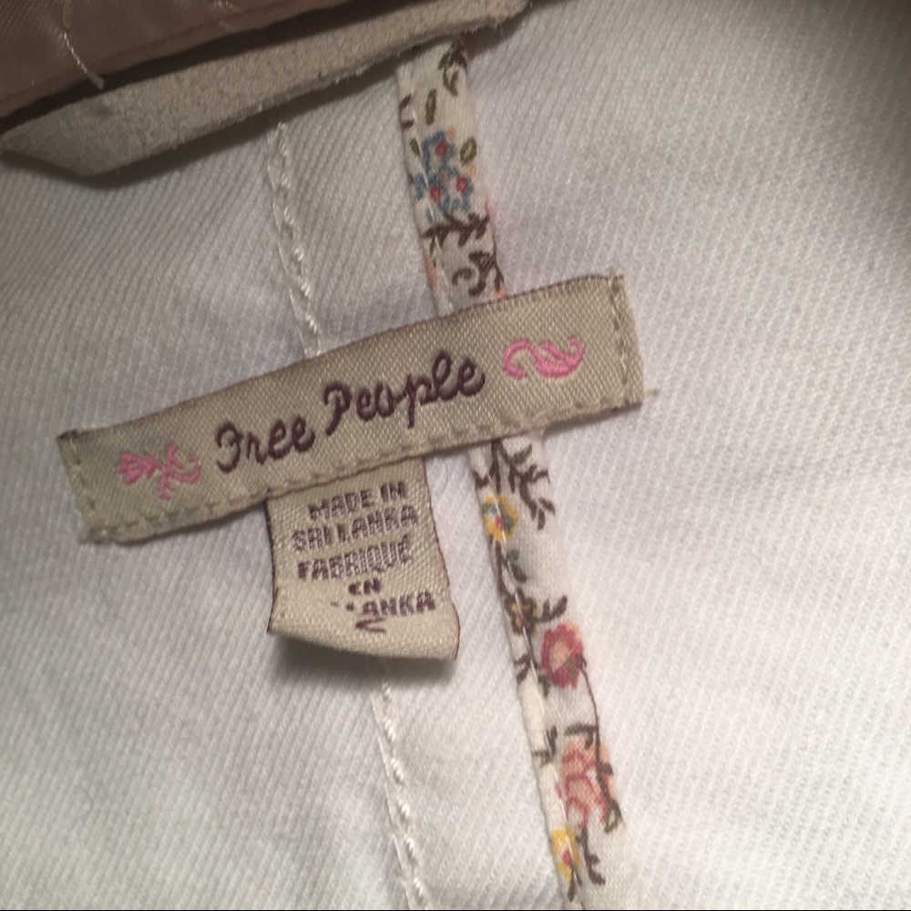 Free People White Denim Jacket - Picture 3 of 5